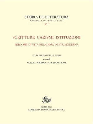 cover image of Scritture carismi istituzioni.